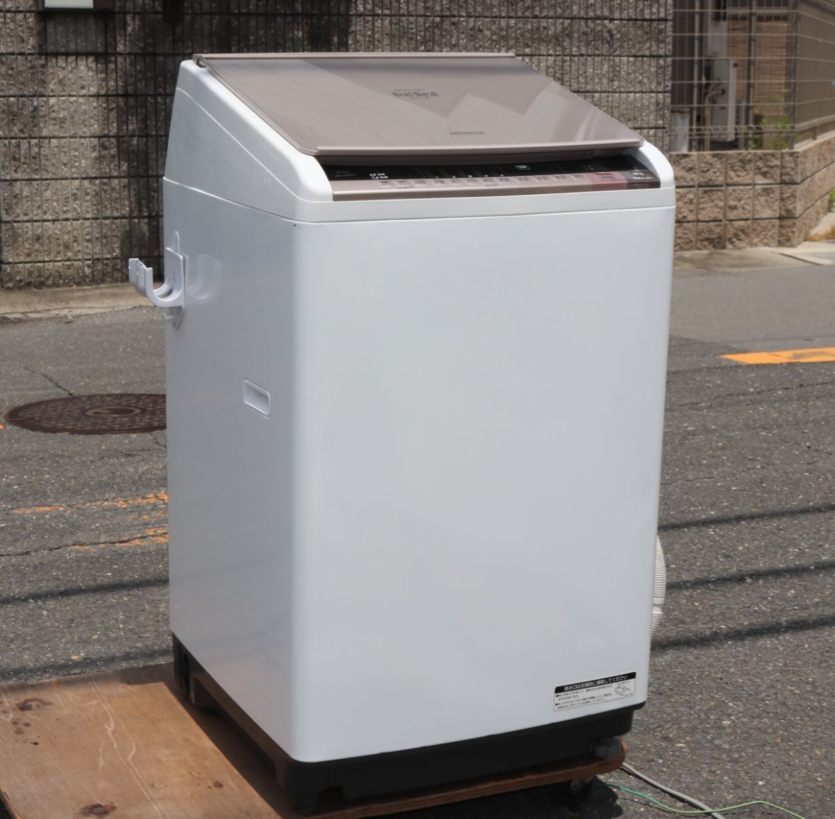 中古】O▽日立 洗濯機 2021年 5.0kg 風脱水 2ステップウォッシュ 
