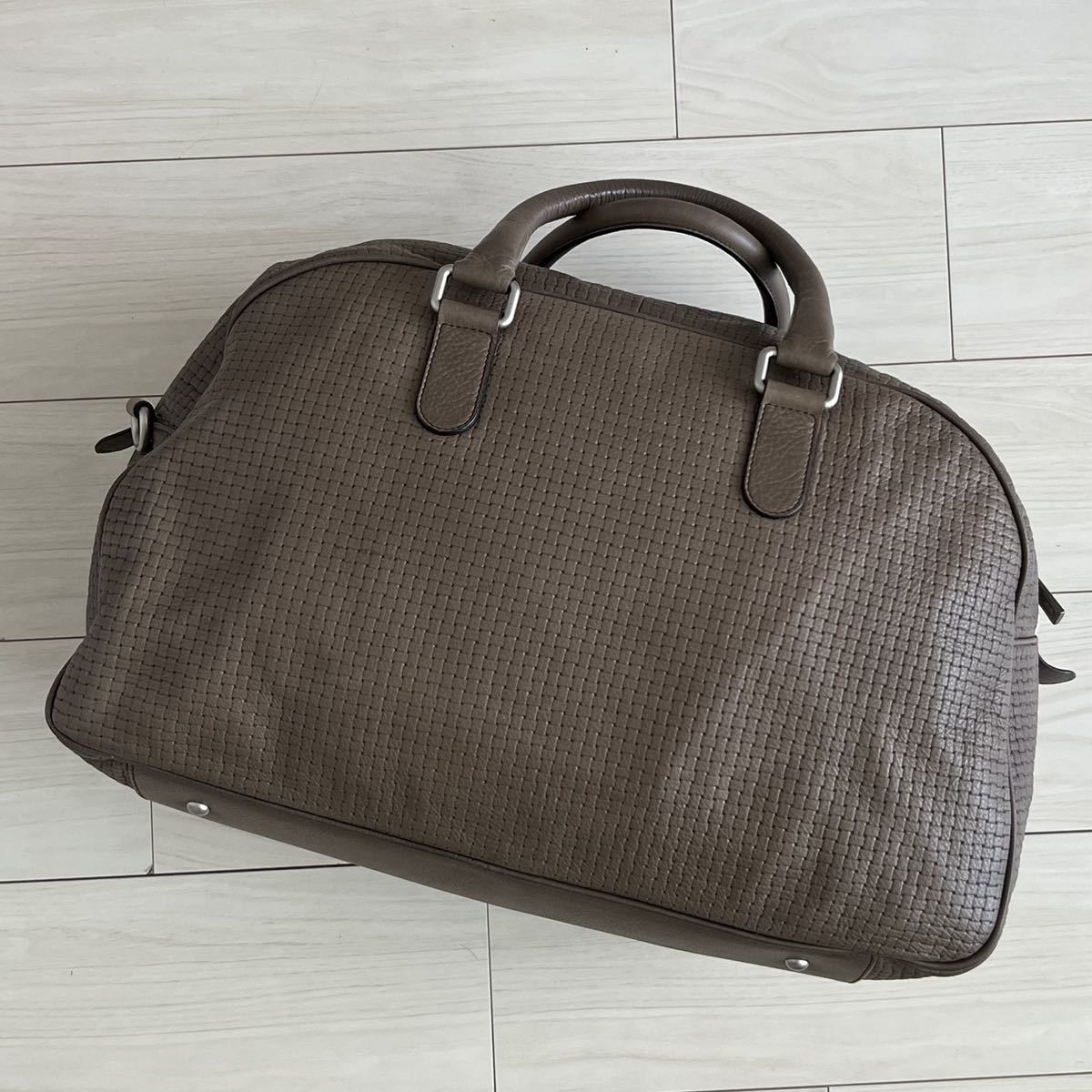 アルマーニコレッツォーニ レザーボストンバッグ 良品 ARMANI COLLEZIONI アルマーニコレツォーニ レザー ボストン
