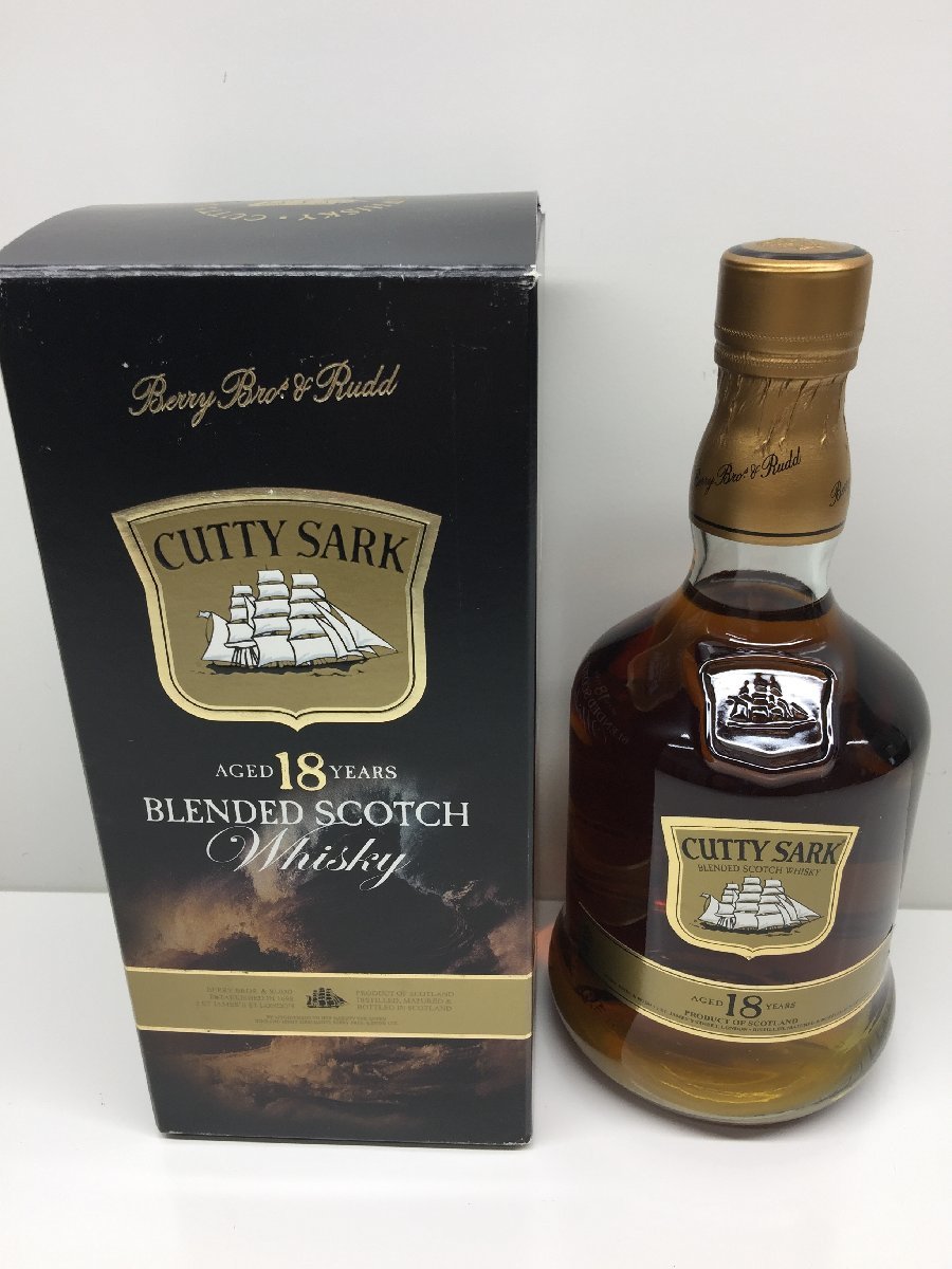 9】未開栓 古酒 CUTTY SARK カティーサーク 18年 スコッチ ウィスキー