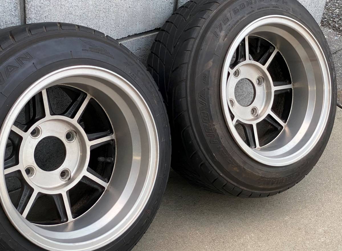 ハヤシ13インチ 8J 9J セット 114.3 サニー TE27 AE86 旧車に 深リム