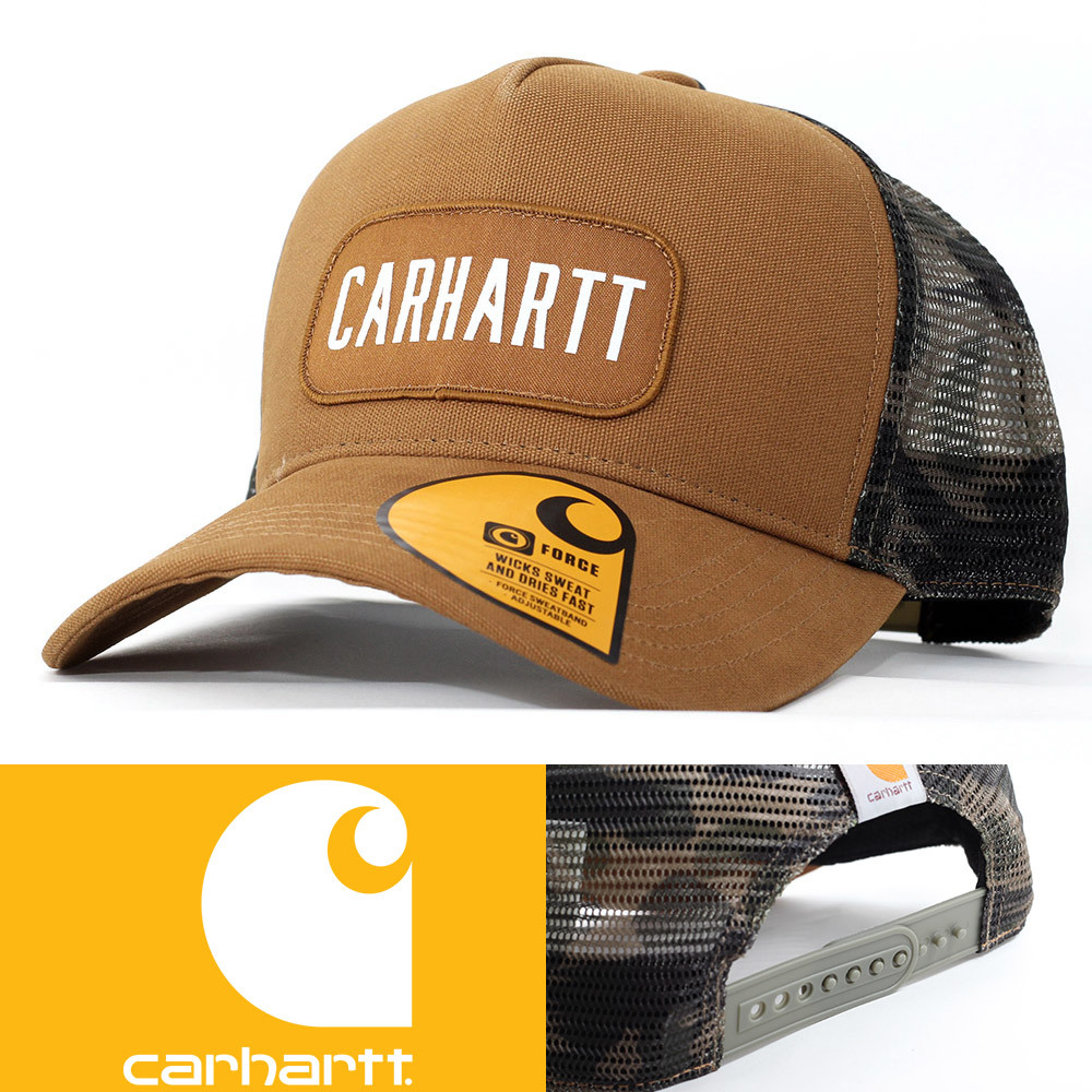 メッシュキャップ 帽子 メンズ カーハート Carhartt Canvas Mesh-Back