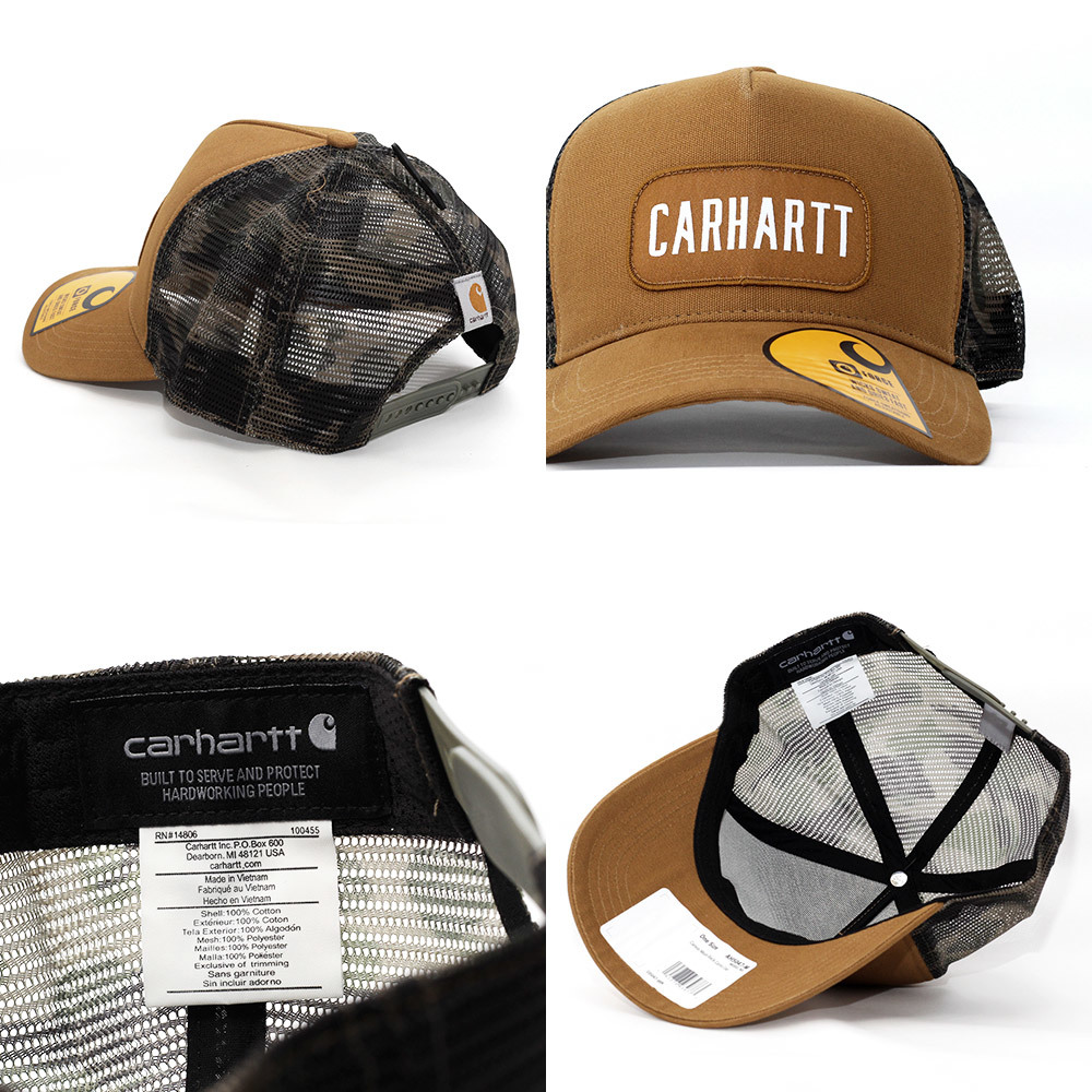 メッシュキャップ 帽子 メンズ カーハート Carhartt Canvas Mesh-Back