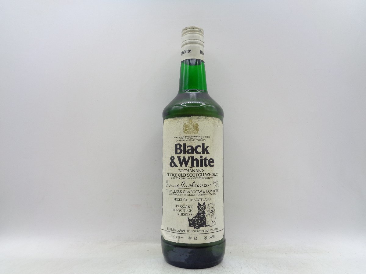 人気定番，安い 同梱OK商品 BLACK & WHITE ブラック ＆ ホワイト スコッチ ウイスキー 特級 760ml 古酒 X139676(スコッチ)｜売買されたオークション情報、yahooの商品情報をアーカイブ公開 - オークファン スコッチ