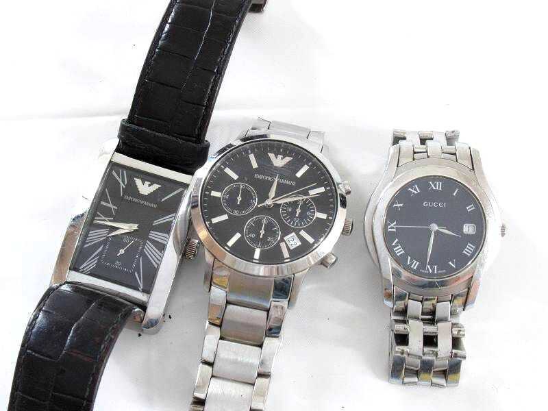 1円 ジャンク品 エンポリオ アルマーニ グッチ 腕時計 セット BV233