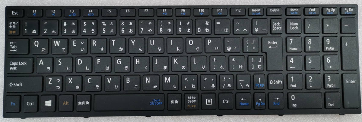 日本語キーボード 黒 NEC LaVie LS150/S /T PC-NS150DAB NS150/A/B/C/D