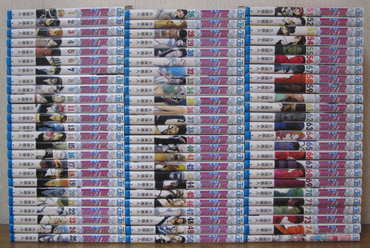  コミック BLEACH ブリーチ 全74巻＋カラブリ 久保帯人 全巻 完結(全巻セット)｜売買されたオークション情報、yahooの商品情報をアーカイブ公開 - オークファン 全巻セット