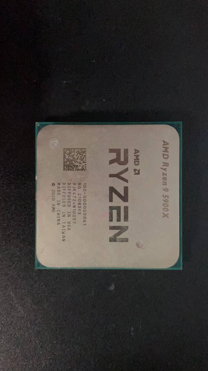 AMD Ryzen 9 5900X CPU 動作確認済 Ryzen 0 AMD 5900X 5900x CPU BIOS確認済み｜Yahoo!フリマ（旧PayPay