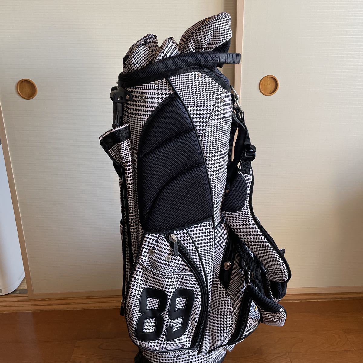 パーリーゲイツ 中古スタンドキャディバッグ シンプソン千鳥柄