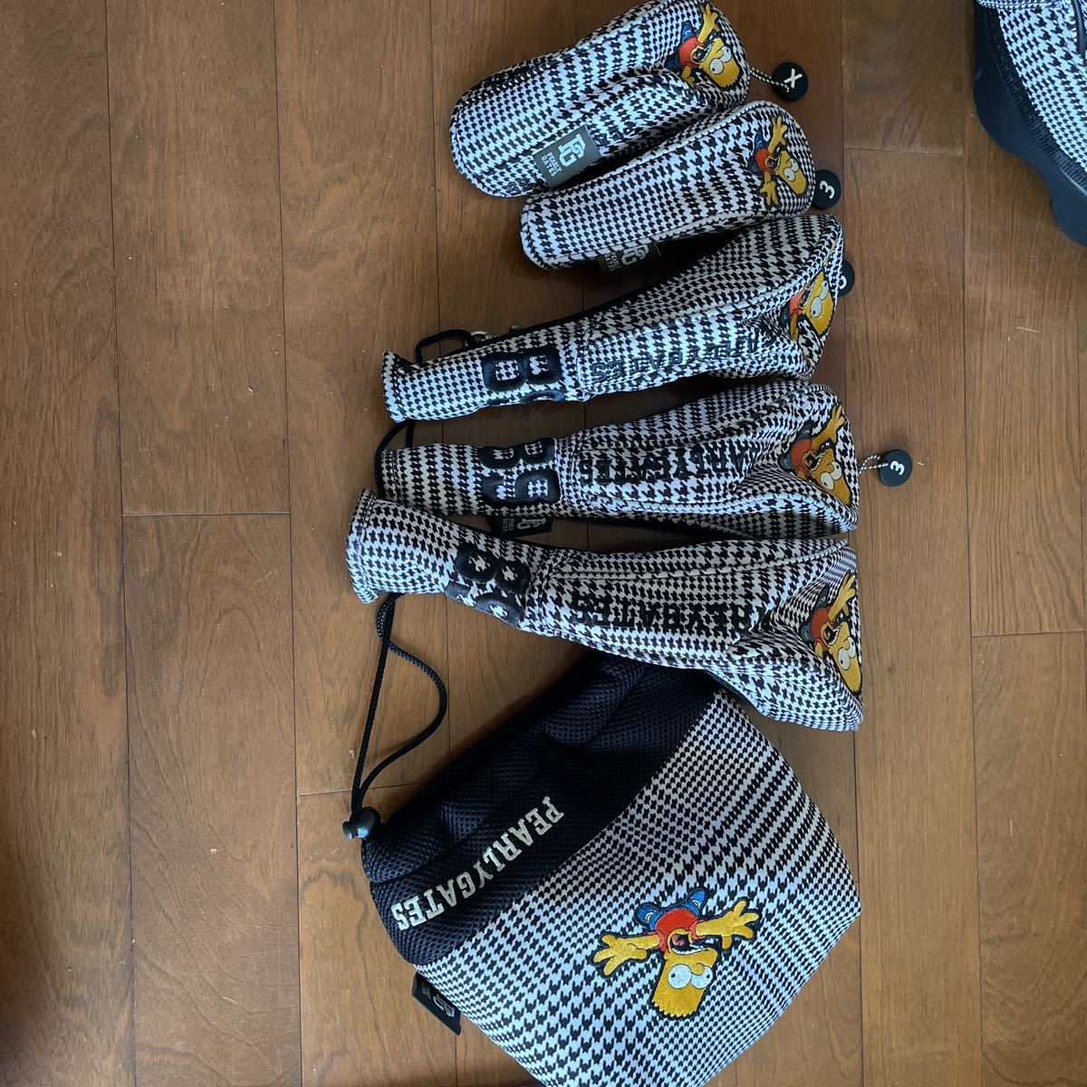 パーリーゲイツ 中古スタンドキャディバッグ シンプソン千鳥柄