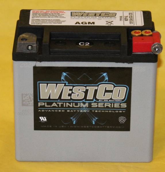 WESTCO AGMバッテリー ハーレー純正 WCP14L YTX14L-BS互換 65958-04