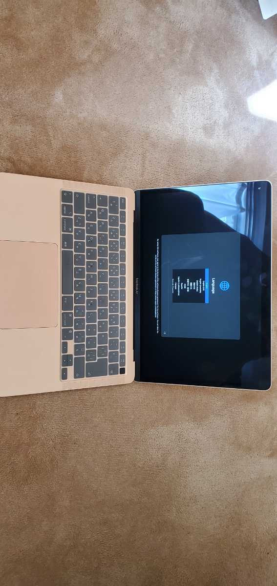macbook air M1 チップ搭載13インチ 8GBメモリ 256GBSSD Apple 2020年