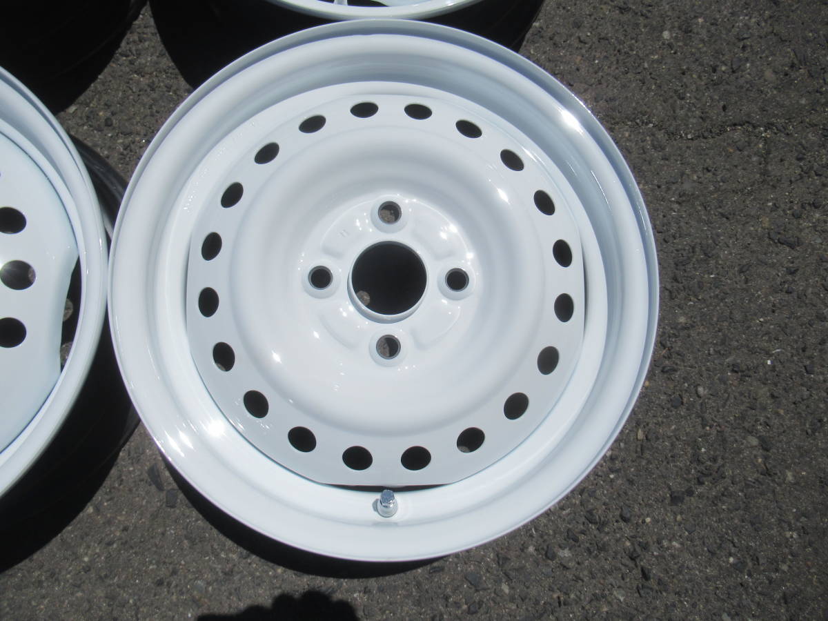 中古ホイール☆スズキ純正 スチールホイール 鉄チン 14インチ ホワイト
