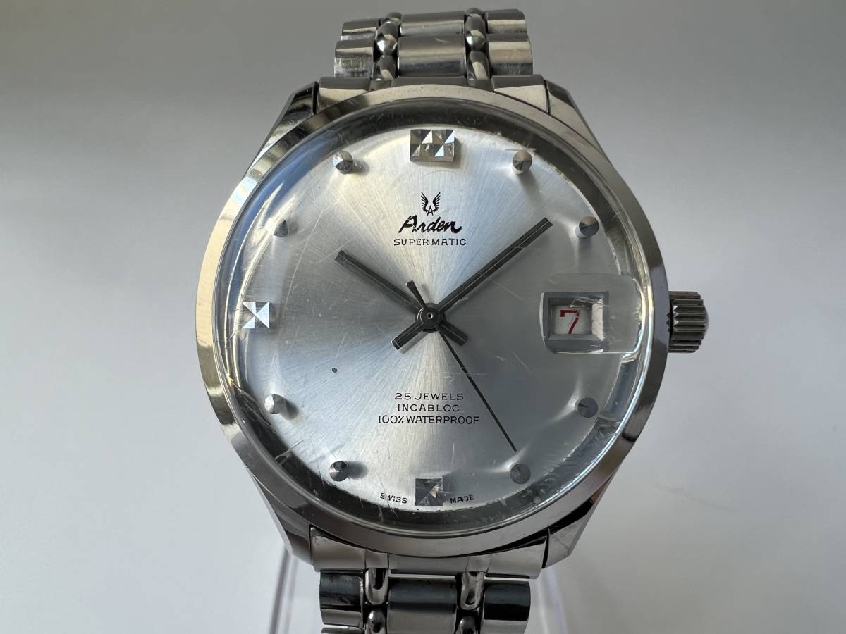 Y69 稼働品 Arden アーデン スーパーマチック INCABLOC 25JEWELS 自動