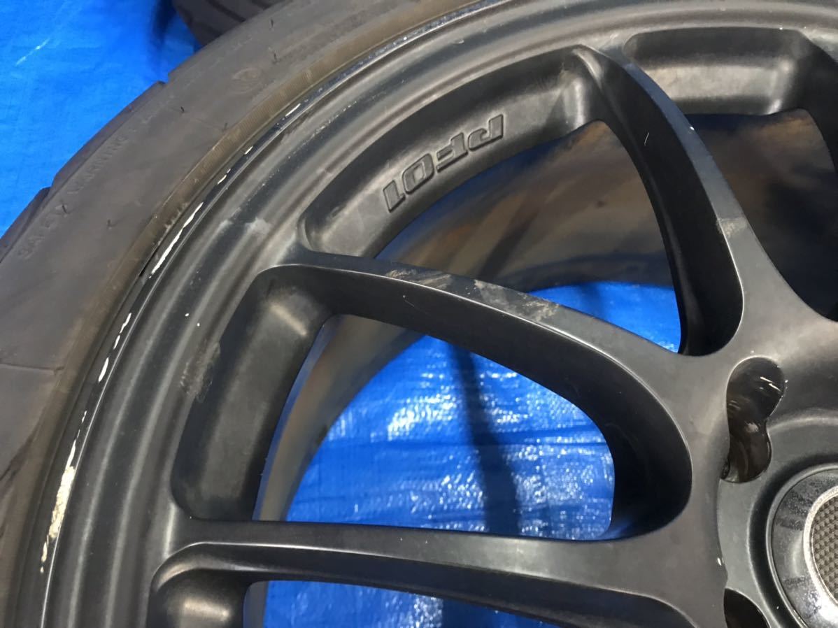 エンケイ PF01 マットブラック 18×8.5+35 18×9.5+45 114.3 5H(中古