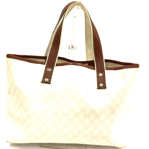 GUCCI トートバッグ 保存袋付き ワンショルダー GG ブラック Wポケット 