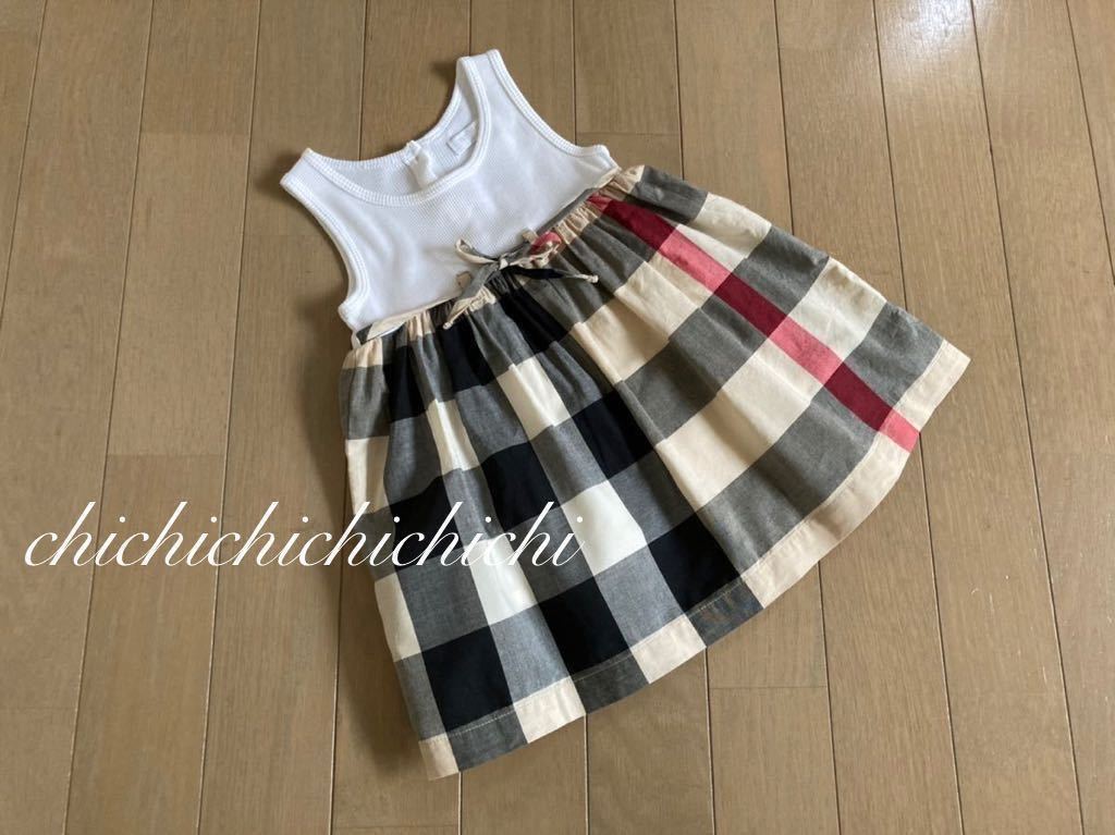 美品＊バーバリーチルドレン＊おしゃれで可愛い♪ワンピース 12m 80