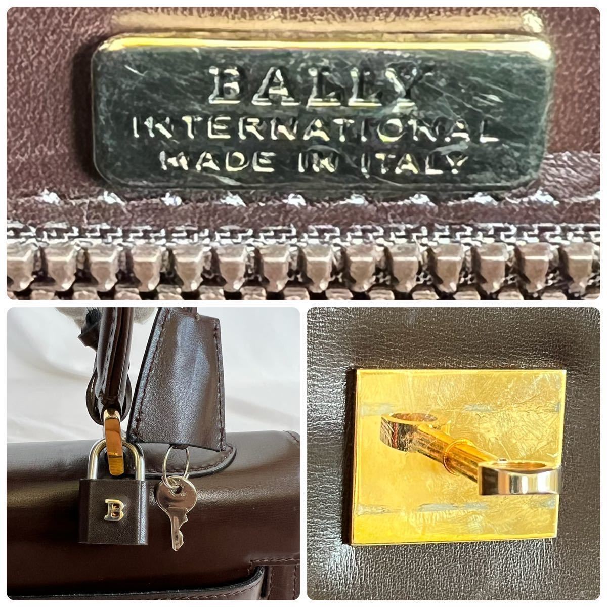 バリー レザー BALLY ハンドバッグ 1円 本革◇ハンド バリー【美品 