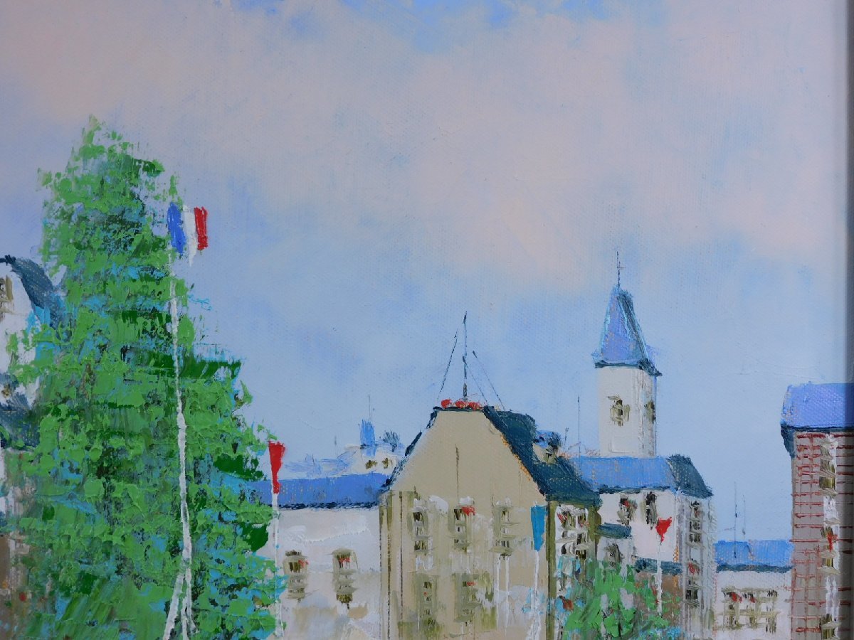 ほかの方発送×風景画 大作　油彩画 直筆サインあり 写実画 風景画 肉筆油彩画 直筆サインあり 油彩画 洋画 肉筆油絵 F4号