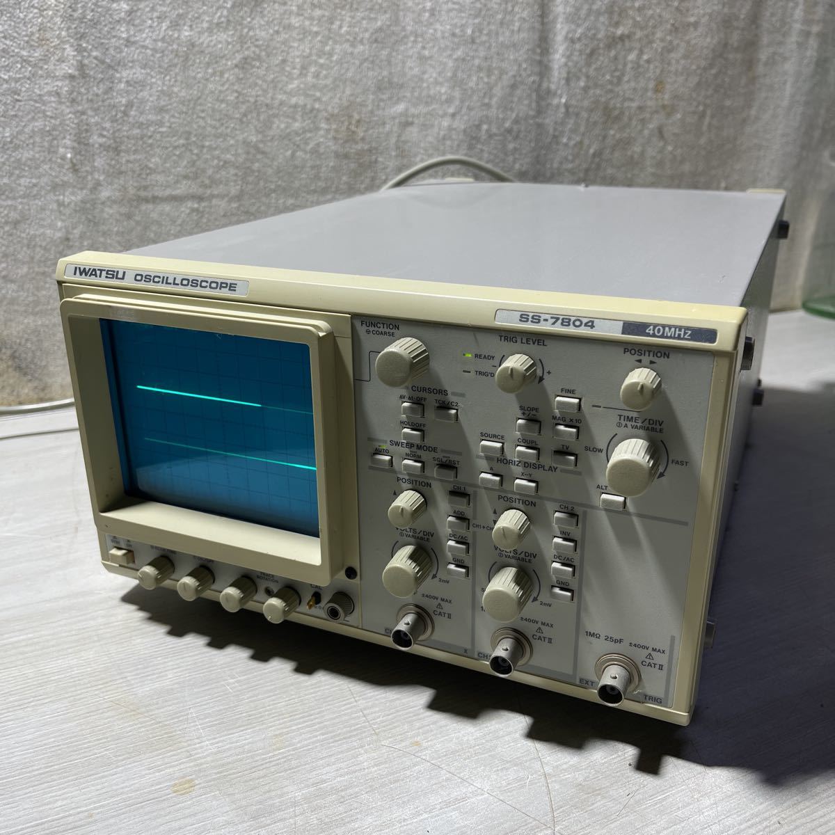 アナログ オシロスコープ SS-7804 岩通 IWATSU 通電OK ジャンク扱い(電気計測器)｜売買されたオークション情報、yahooの ...