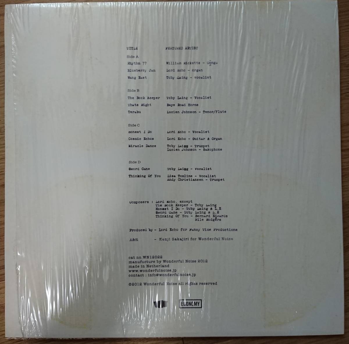 Echo Lord - Melodies – Vinyl | LORD 2LP ECHO Melodies. x 0 Records