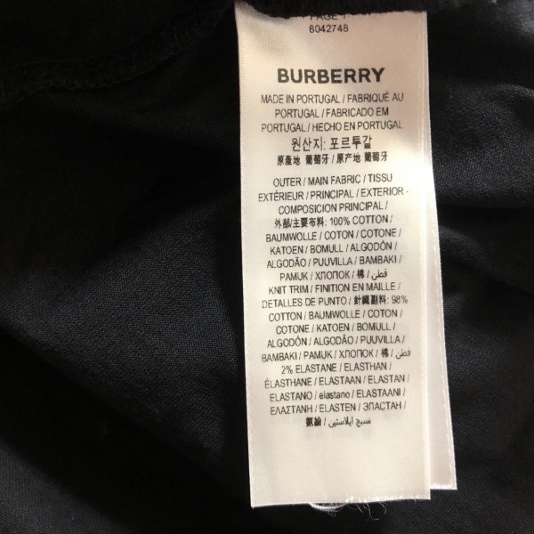 BURBERRY LONDON ENGLAND メッセンジャーバッグ 肩掛け レディースファッション バーバリーロンドンイングランド BURBERRY LONDON ENGLAND 半袖Tシャツ サイズXL - 黒 メンズ 21AW/ロケーションプリント/オーバーサイズ