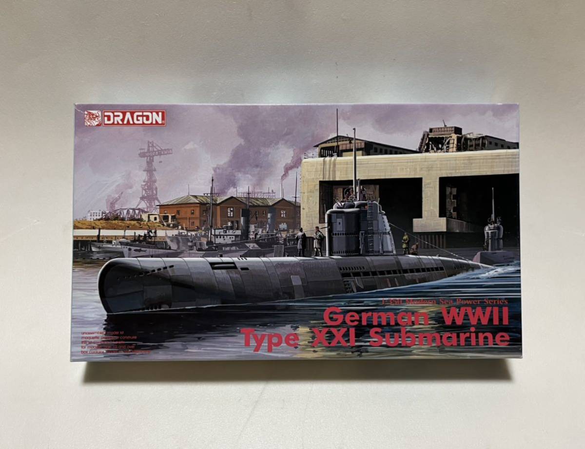 PL318 未組立 ハセガワ DRAGON 1/350 ドイツ Uボート 21型 潜水艦 TYPE  