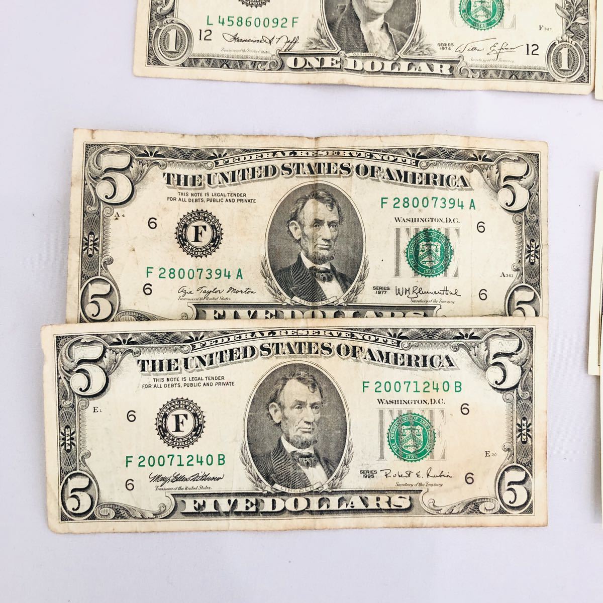 アメリカドルまとめ 1円 アメリカ ドル 米ドル 札 紙幣 まとめ 合計110ドル 1ドル