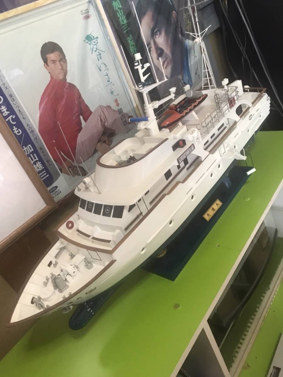 加山雄三・光進丸Ⅲ 精密木造オーダーメイド模型　1/27 全長70センチ　製作費30万円
