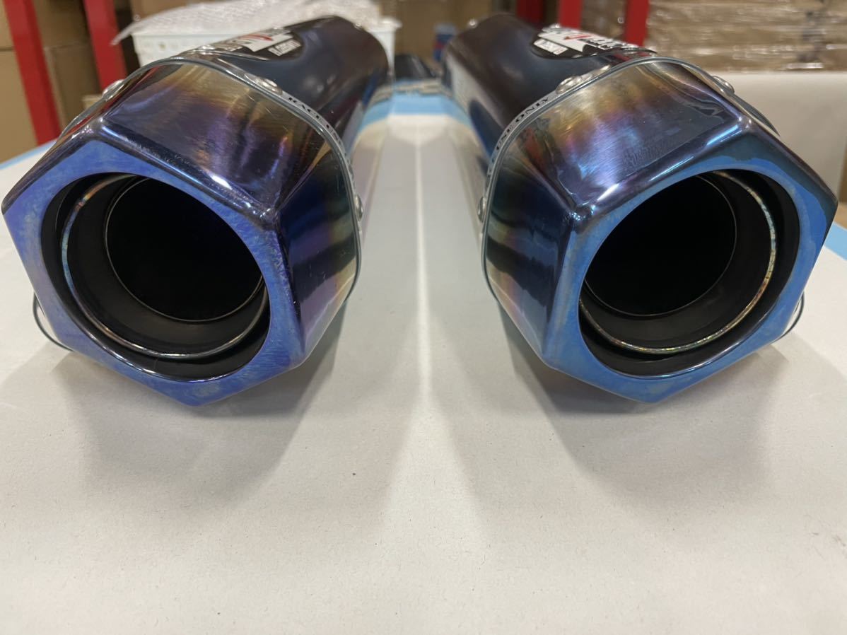 1円～ BEET R-Evo TypeⅡ 汎用 チタン サイレンサー60.5φ ブルーチタン RACING USE ONLY レーシング ZX-14R にて使用 BEET サイレンサー 汎用 (1004-300 Webike CO.,LTD