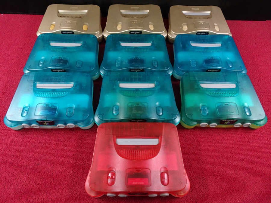格安，得価 NINTENDO N64 ニンテンドウ64 本体 カラー 10台セット ジャンク品 GH(本体、アクセサリー)｜売買されたオークション情報、yahooの商品情報をアーカイブ公開 - オークファン 本体、アクセサリー