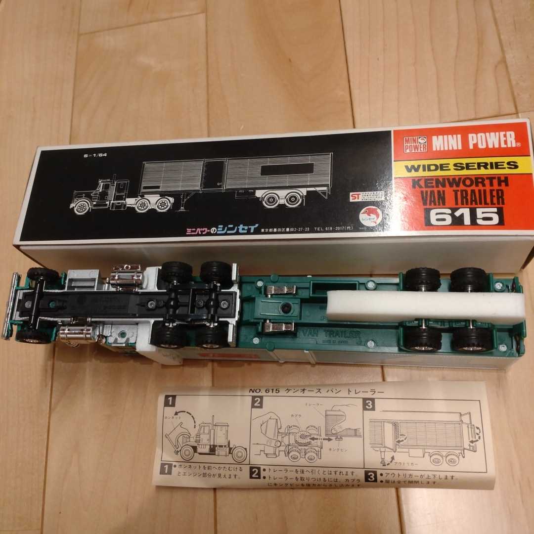 完品 シンセイ ミニパワー 1/64 ケンウォース バントレーラー MINI