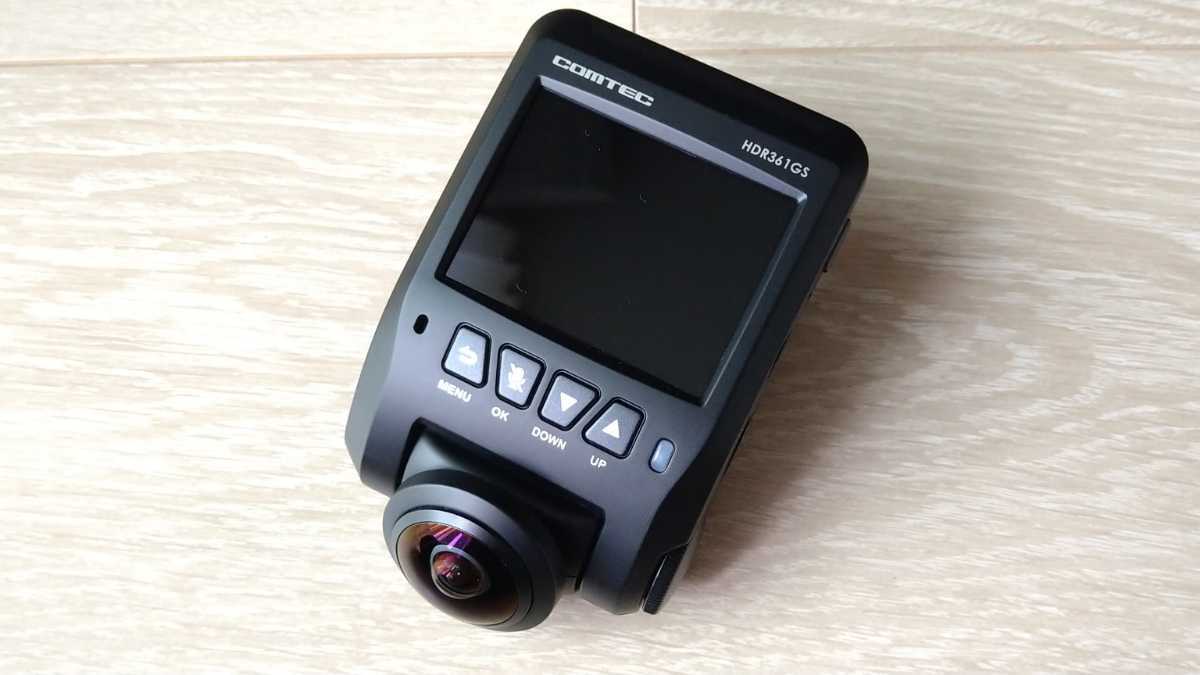 中古美品】COMTEC HDR361GS コムテック 全天球ドライブレコーダー 360