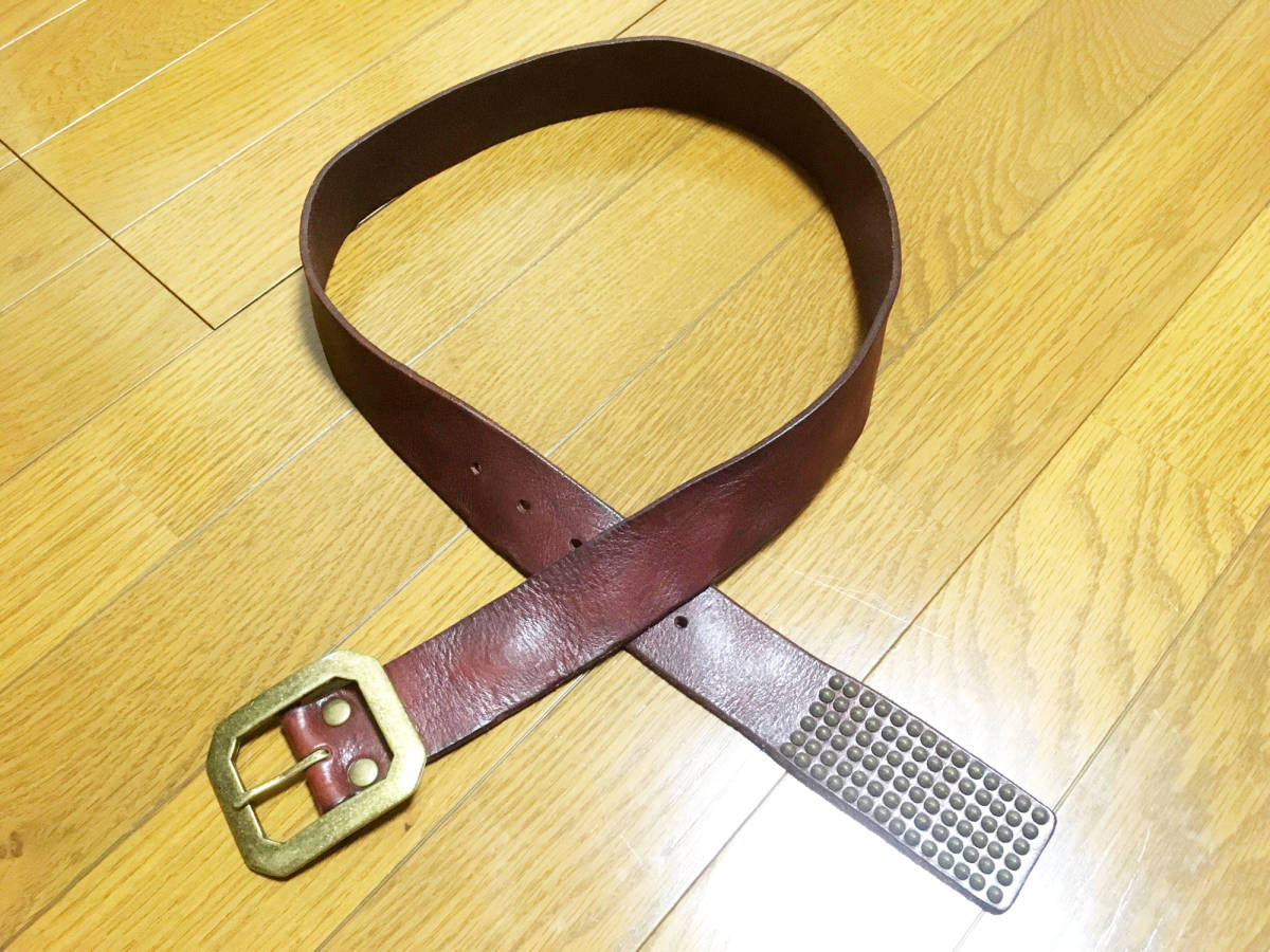 ROEN ロエン パイソン レザースタッズベルト 公式通販 ベルト ブラック 