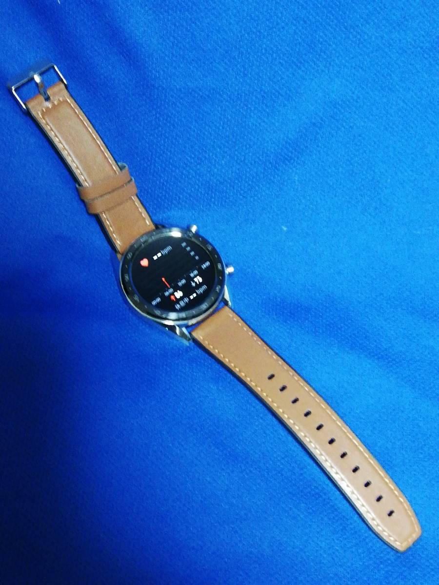 GT バンド 0 シリコンバンド ウォッチ 42mm&frasl;GT HUAWEI WATCH GT (新品バンドに交換済み)