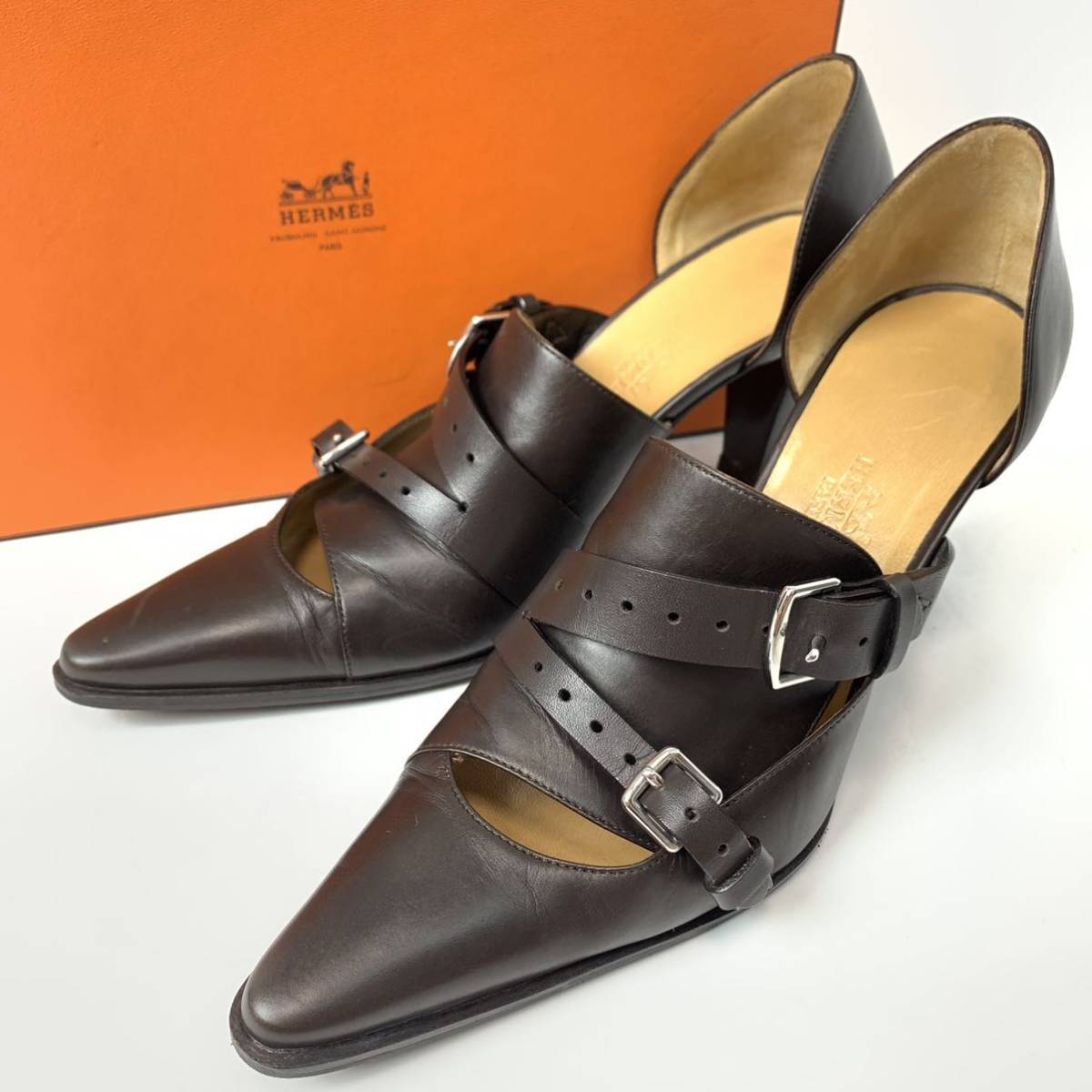 パンプス 本革（ブランドエルメス）（レディース靴｜靴）の通販 レザー HERMES(エルメス) どんなコーデにも相性抜群☆HERMES コピー ベルト エルメス パンプス(レディース) - ブランド通販のBUYMA バックル（ブランドエルメス）（パンプス｜レディース靴 ストラップ（ブランドエルメス）（レディース靴 レディース belt 105（ベルト）｜DECOUVERTE（デクー
