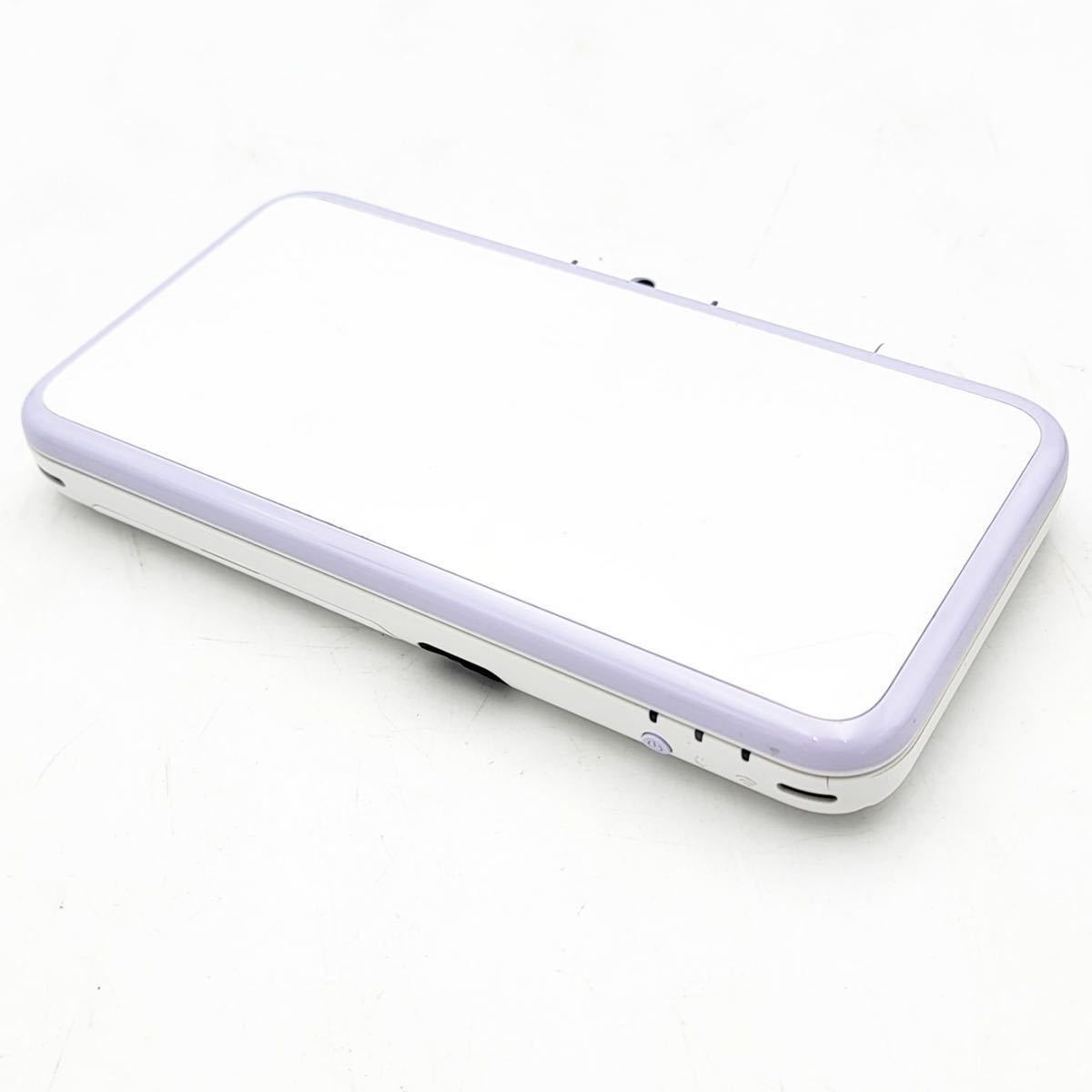 Newニンテンドー2DS LL 本体 JAN-001 ホワイト×ラベンダー 充電器 