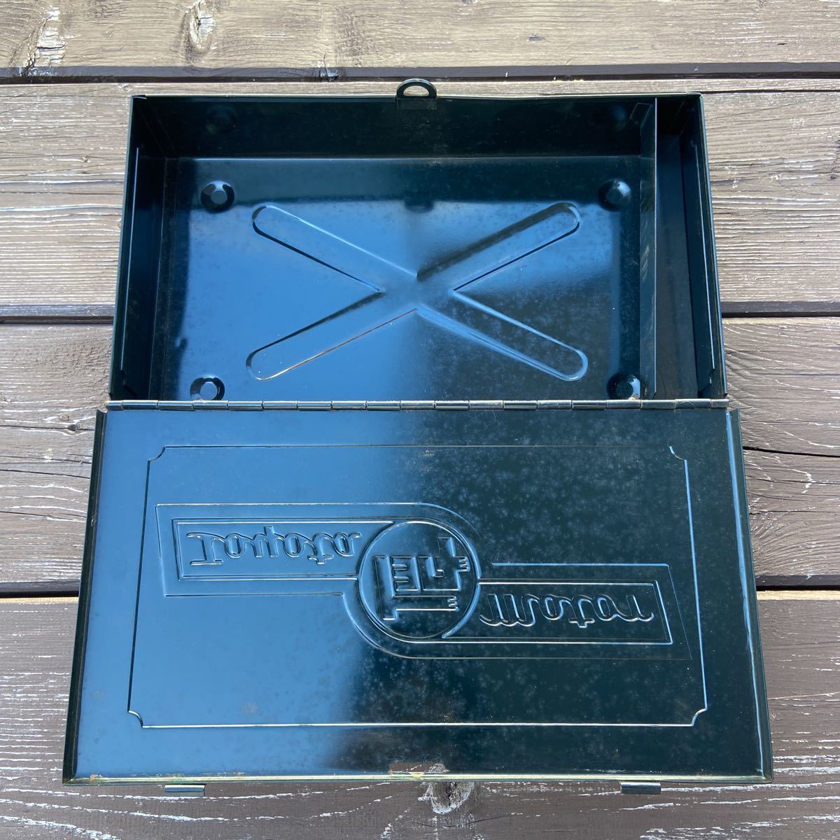 中古現状品】旧ロゴトヨタ純正 工具箱 昭和レトロ品 工具箱 昭和レトロ