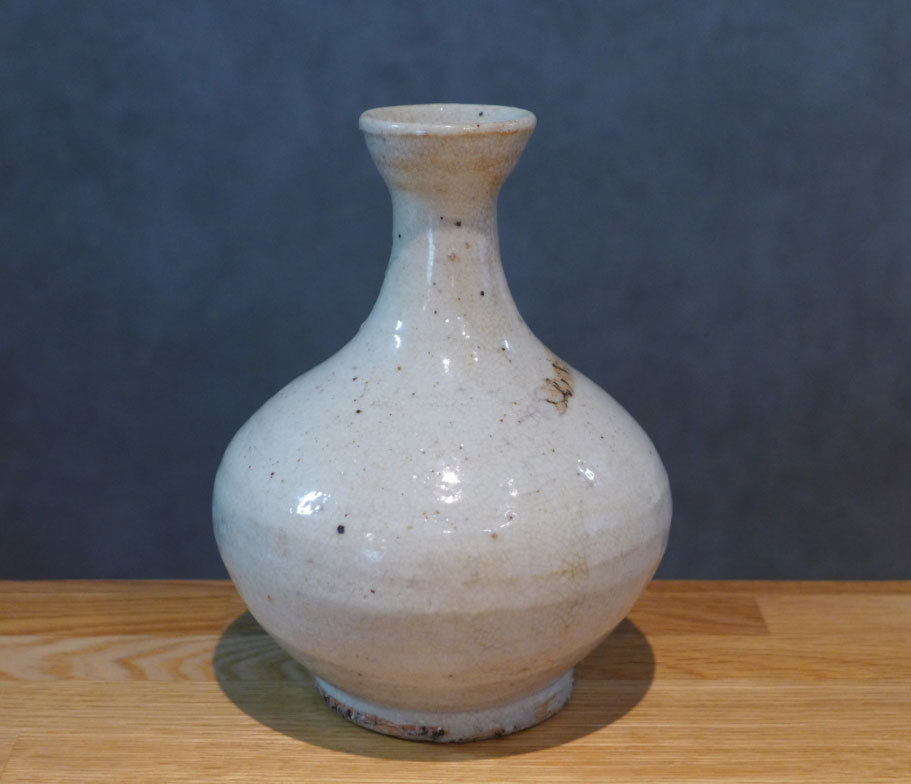 備前焼 花入 24cm 平田吉巳 南燦窯 筒花入 共箱 花瓶 花器 フラワー