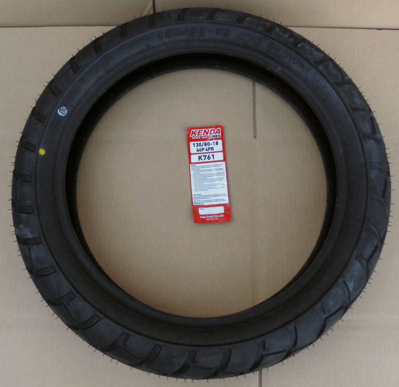 KENDA K761 130/80-18 チューブタイプタイヤ TW200 TW200E TW225E