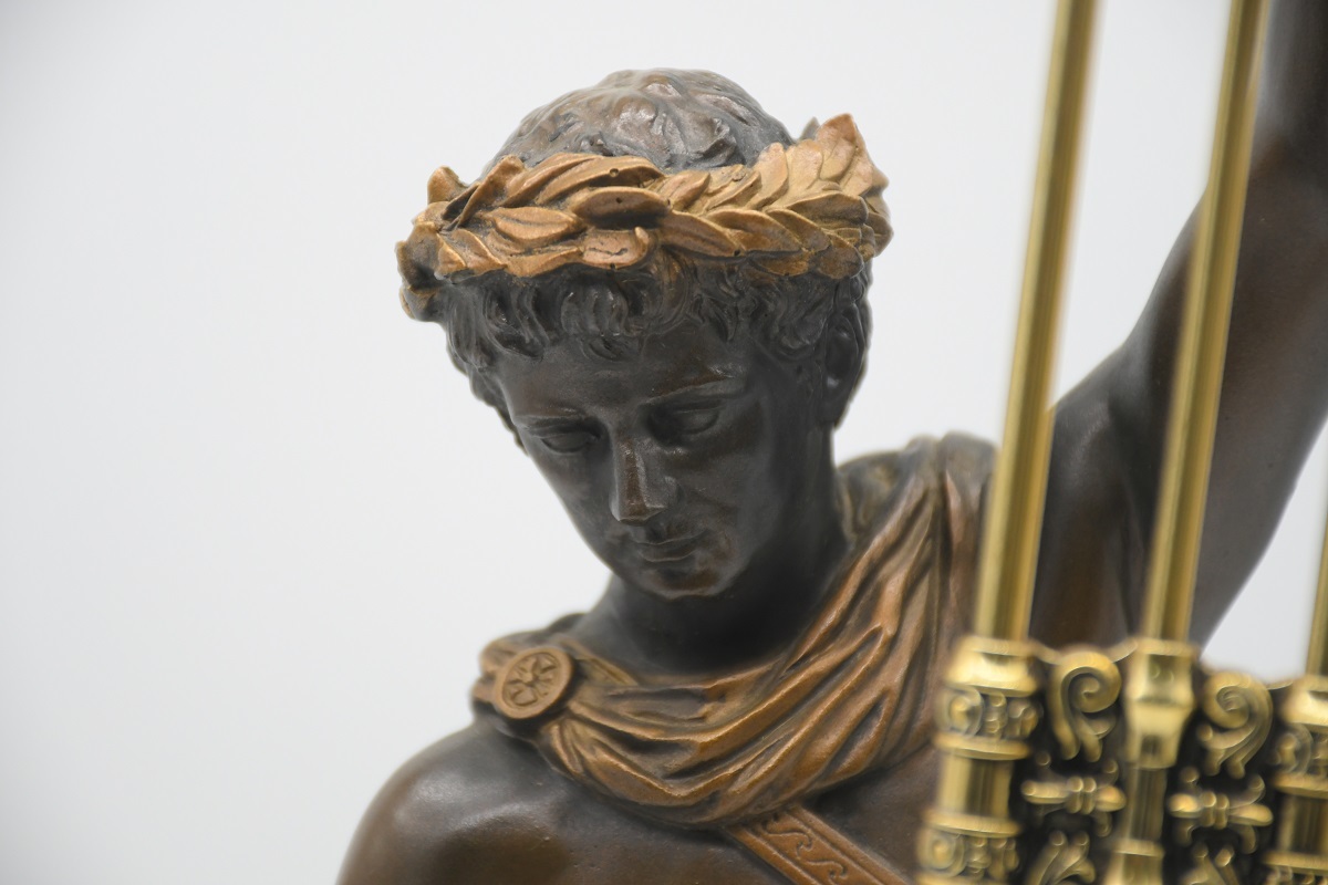 ギリシャ 彫刻時計　ヴィンテージ　希少品 A8-45 CITIZEN シチズン Be crowned with victory 彫像 振り子時計