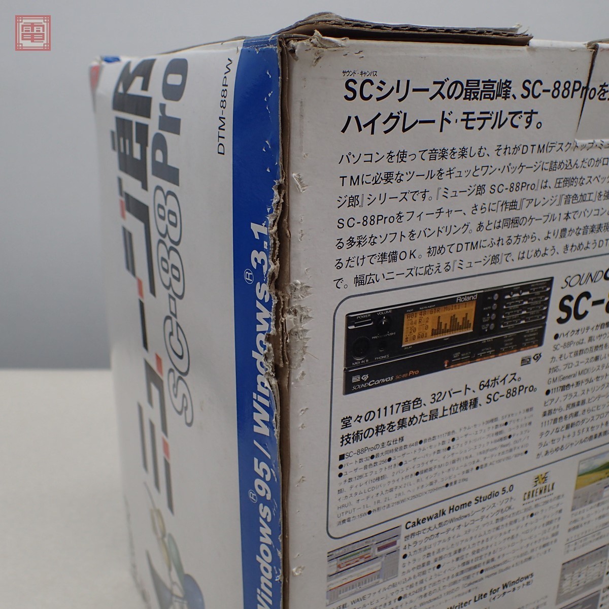 Windows95/3.1 Roland ミュージ郎 SC-88Pro 箱説付 DTM-88PW ジャンク 