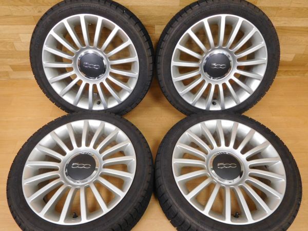 12-651◇希少☆フィアット 500純正☆FIAT 16in6.5J+35 98-4H