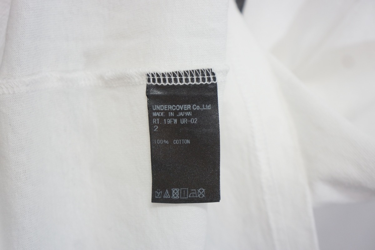 19AW UNDERCOVER for RITA 10th anniversary アンダーカバー リタ Uロゴ Tシャツ 半袖 カットソー 2 白 ホワイト バラ 薔薇 706M UNDERCOVER アンダーカバー リタ 希少 Savignac 0