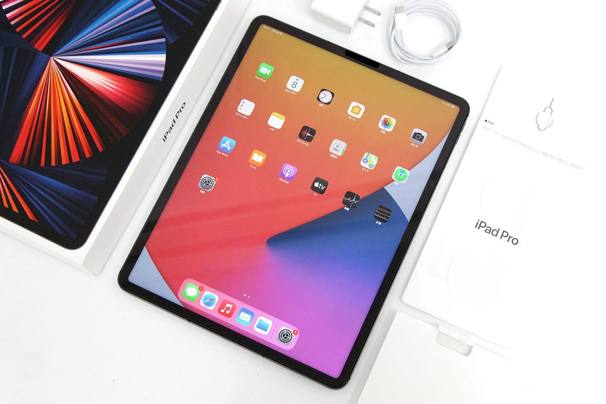 おおよそ新品】iPad プロ 12.9 順序数5セダイ M1 256GB 2点ひとそろい iPad