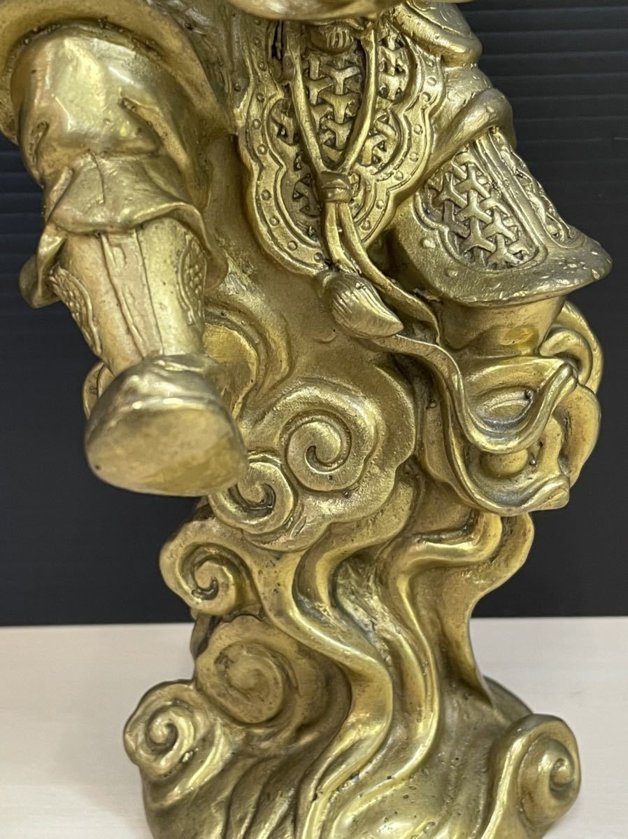 西遊記 孫悟空 中国古代の有名な真鍮の男像ブロンズ孔子彫刻磨かれた