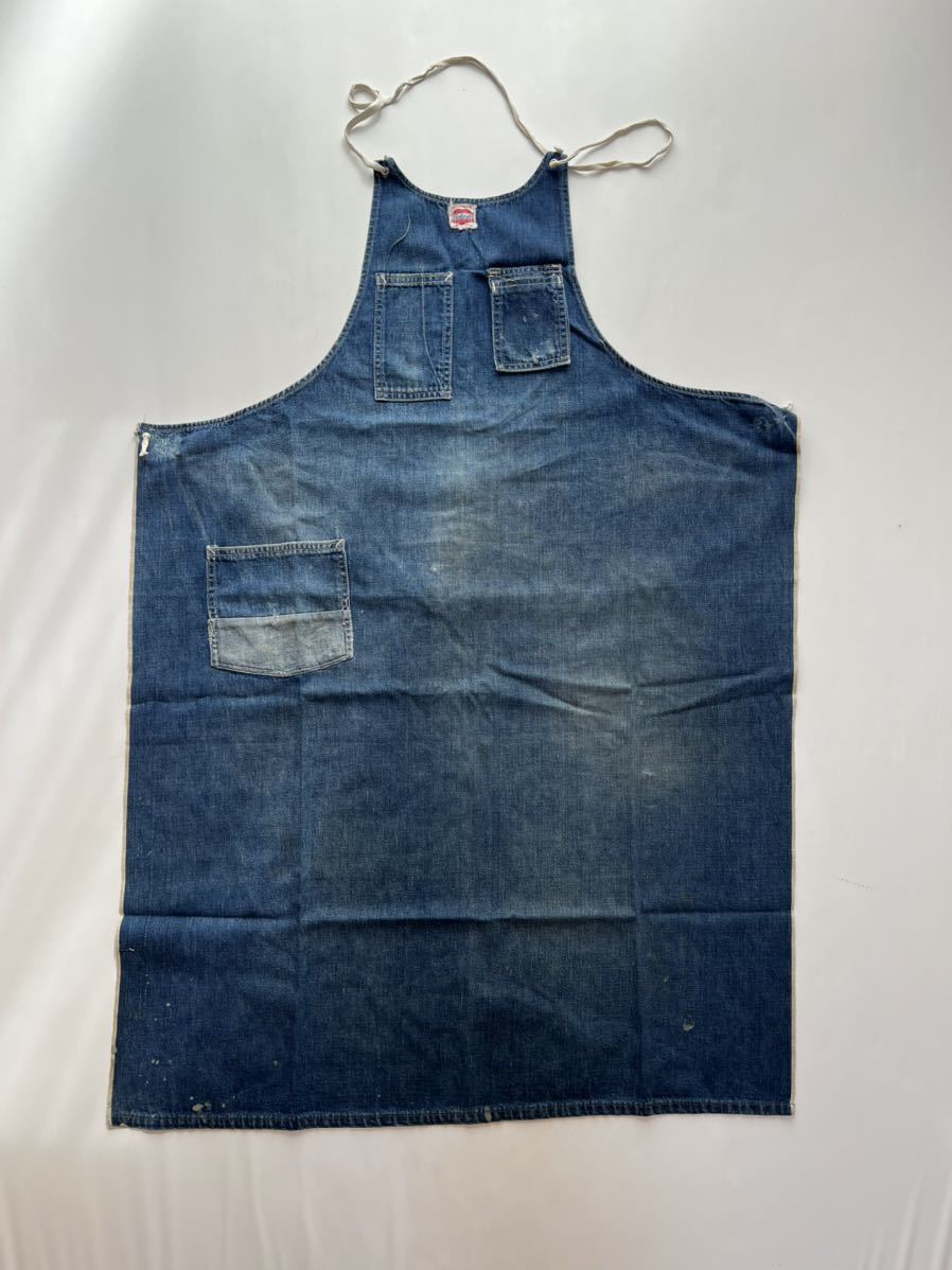 50s carhartt vintage オリジナル ハートタグ デニムエプロン 20s 30s 