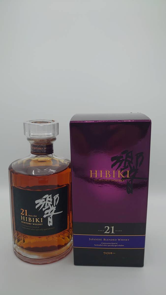 響21年 空瓶空箱2セット Hibiki 21 Years Old ウイスキー空瓶、