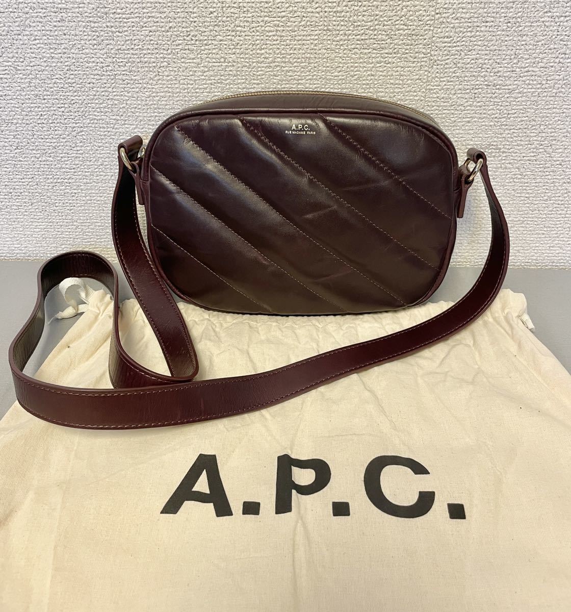 希少】アーペーセー a.p.c ショルダーバッグ キルティングバッグ