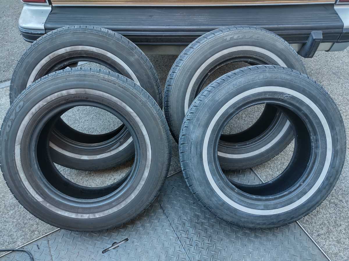 TOYO ホワイトリボン 185/75R14 中古4本 ホワイトリボン タイヤ 14 185