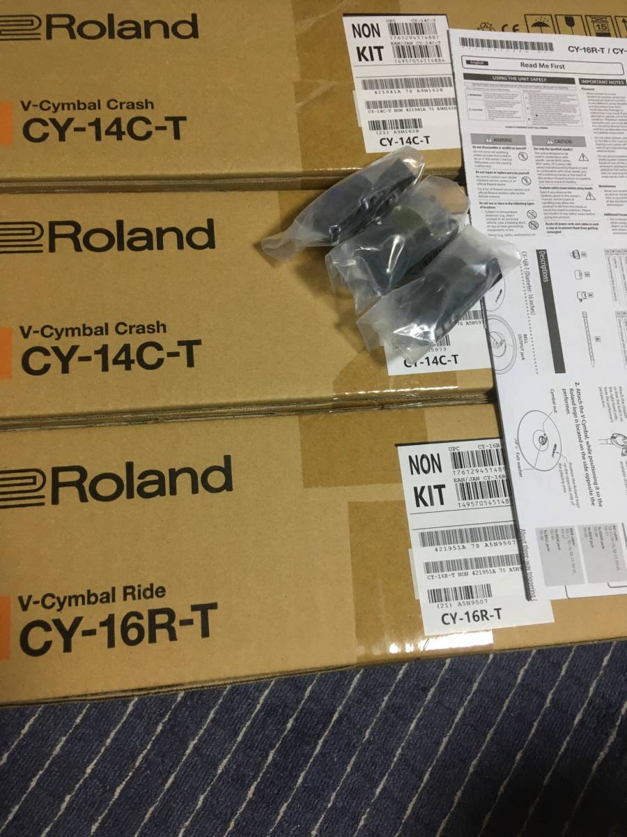 電子ドラム　ROLAND CY-14C-T 未開封2箱　CY-16R-T 未開封1箱